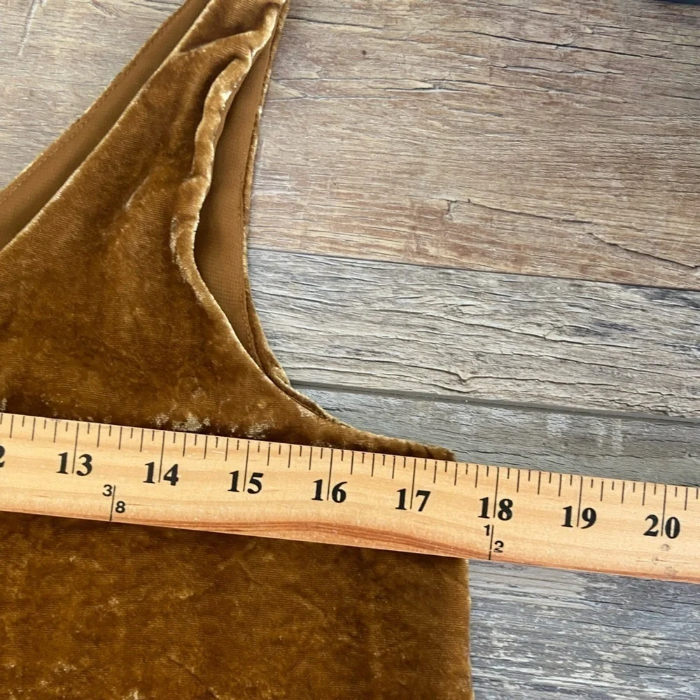 LOFT Brown Velvet Sleeveless Blouse - Picture 7 of 10